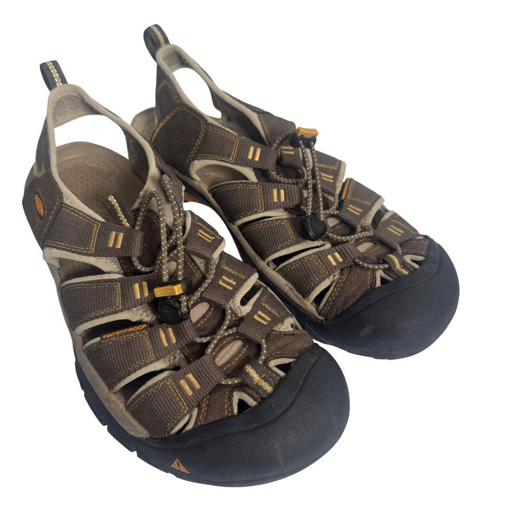 Keen Newport H2 Sport Sandals Mens 11 Brown Leather Waterproof Hiking Gorpcore